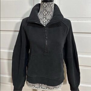 Lululemon Scuba Oversized Half-Zip Funnel Neck Size XS/S Charcoal Black $138